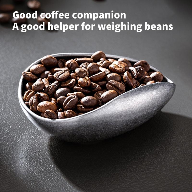 Coffee Measuring Dish with Integrated Scale Metal Multifunctional Home Accessory Coffee Dosing Tray for Measuring Use