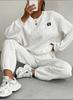 Women’s Ribbed Jacquard Knit Long Pants and Pullover Top Two Piece Set Casual Fall Winter Loungewear Tracksuit Outfit