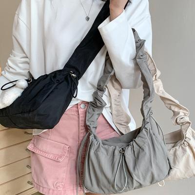 Prosta Modna Składana Torba na Ramię Vintage Casualowa Projektantka Torba Pod Ramię Crossbody Kobiety Luksusowa Wysokiej Jakości Torebka