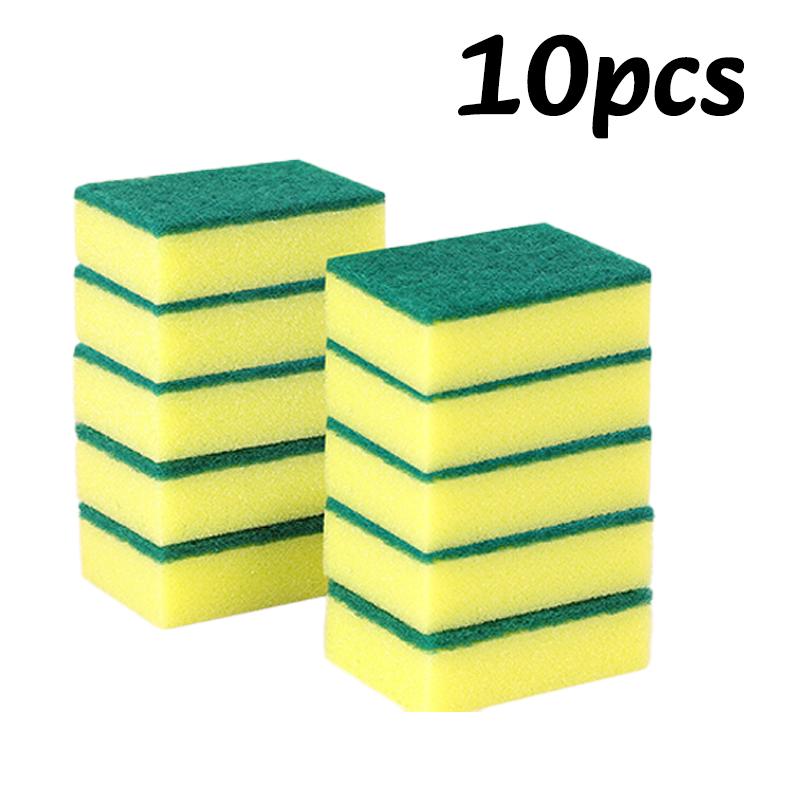 5-50pc Highly absorbent Double-sided Sponge Kitchen Grease Clean Sponges Magic Cleaning Majoc Sponge Brush Dish Washing Tools