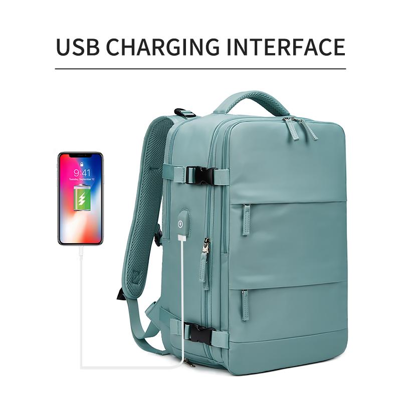 Damen Laptop Rucksack 15,6 Zoll Teenager Mädchen USB Ladefunktion Schulrucksack Separater Schuhbeutel Reise Rucksack Outdoor Rucksack Qualität