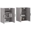 VidaXL Wall Cabinets 2 Pcs Sonoma Grey 69.5x34x90 Cm 3195649