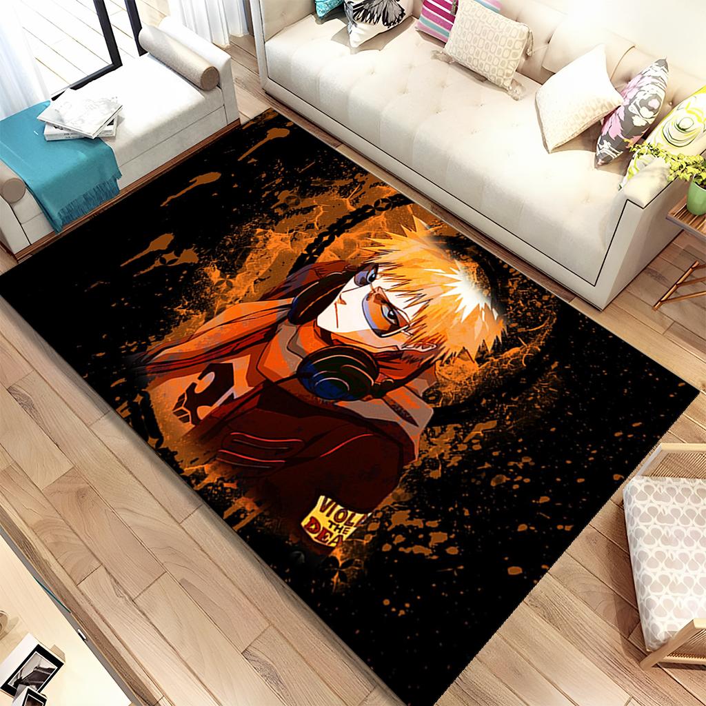 3D Anime Bleach Japan Cartoon Area Rug,Carpet Rug for Home Living Room Bedroom Sofa Doormat Decor,kids Non-slip Floor Mat Gift