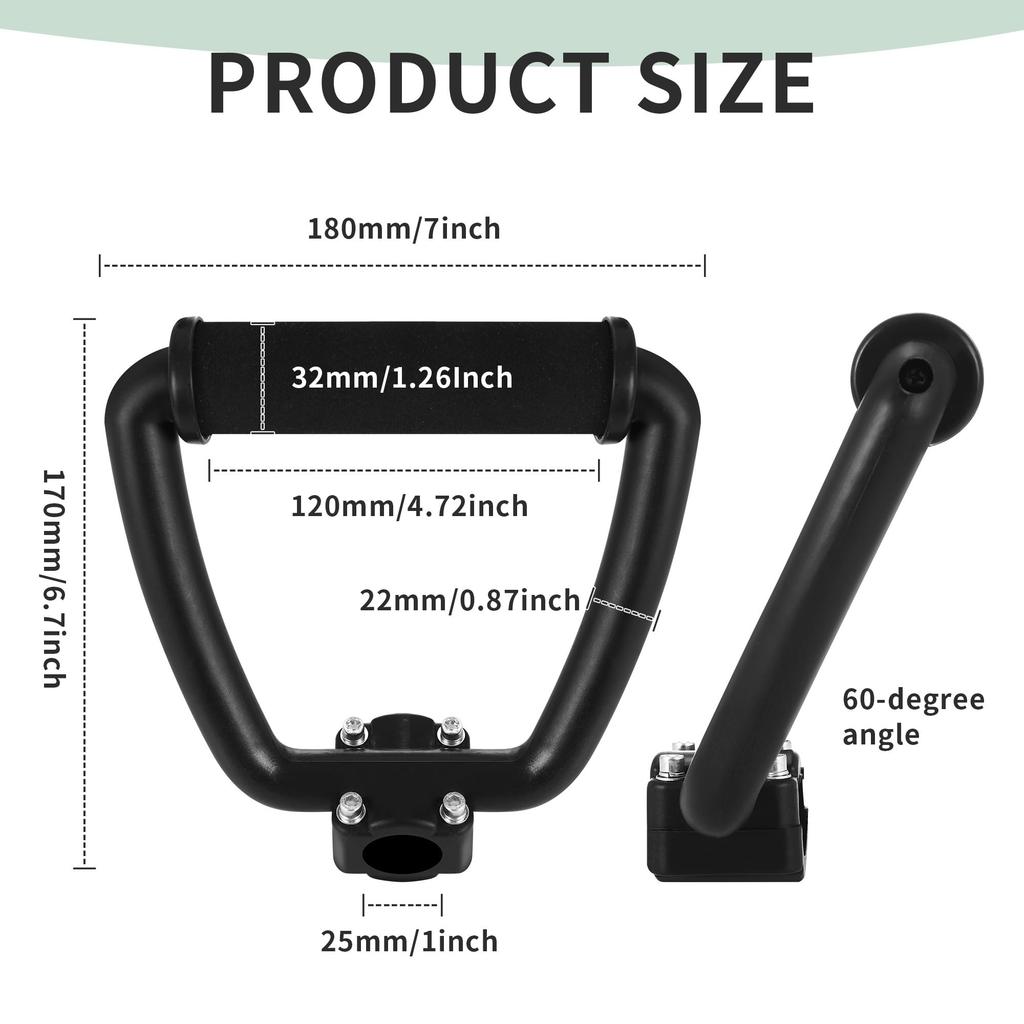Loop Handle Bar Grip for Weed Eater Trimmer Brush Cutter Accessory Replacement Part W/ Mount Kit for Garden Lawn