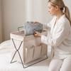 Large Capacity Dirty Clothes Storage Basket Folding Space Saving Snack Clothes Basket with Handle Clothing Storage Basket