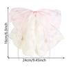 Large Size Bow Hair Claw Chiffon Material Stain Bow Design Chiffon Hairpin Colorful Ponytail Clip Ponytail Clip Everyday Wear
