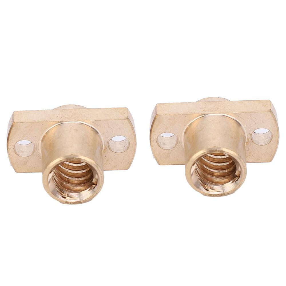 4pcs Upgrade Lead Screw Nut Brass Tone Flange Nut Pack Hardware Fastener Ender 10