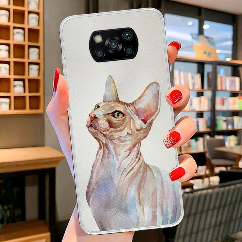 Lavaza Sphynx Sphinx Cat Cover Phone Case For Xiaomi Poco F7 Ultra X7 X6 X5 Pro M7 Redmi 15C 15 13C 13 12C 12 10C 10 9A 9C 9T 9