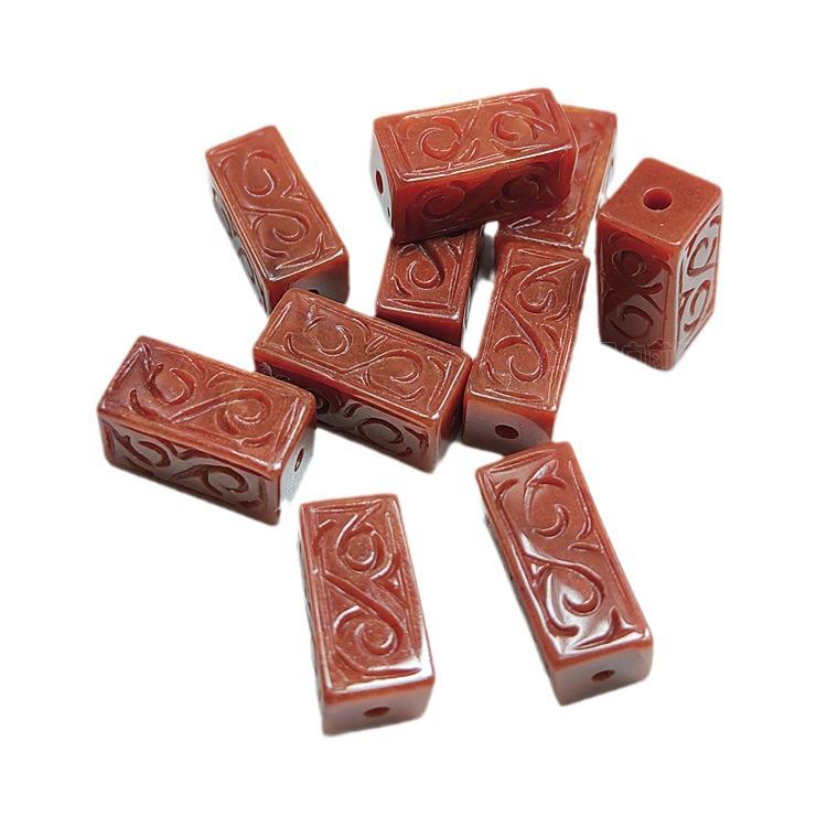 

Квадратные бусины-веретено из красного нефрита для изготовления украшений своими руками – Браслеты, ожерелья и аксессуары