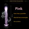 17cm Dildo Realistic Glass Crystal Dildo With Suction Cup Sex Toys for Woman/Lesbian Sex Toy  G-spot Orgasme Massage Stick