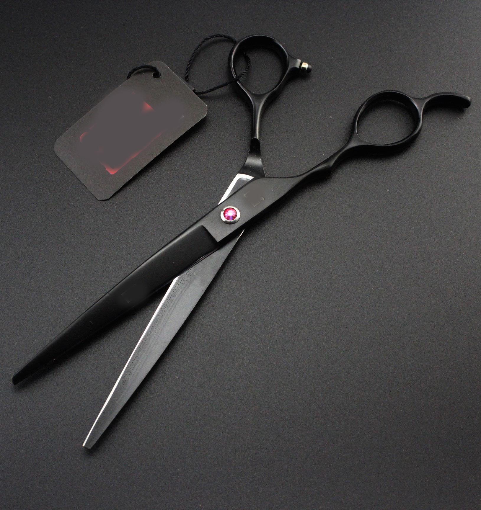 7.0 HUO Painted Color Left-Handed Shears - Straight, Thinning & Cutting Scissors