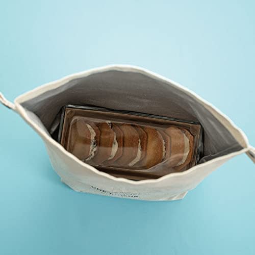 HEAD'S Bonheur Eco Bag, Insulated Lunch Bag, White, 1 Bag (BNR-SCB-S)