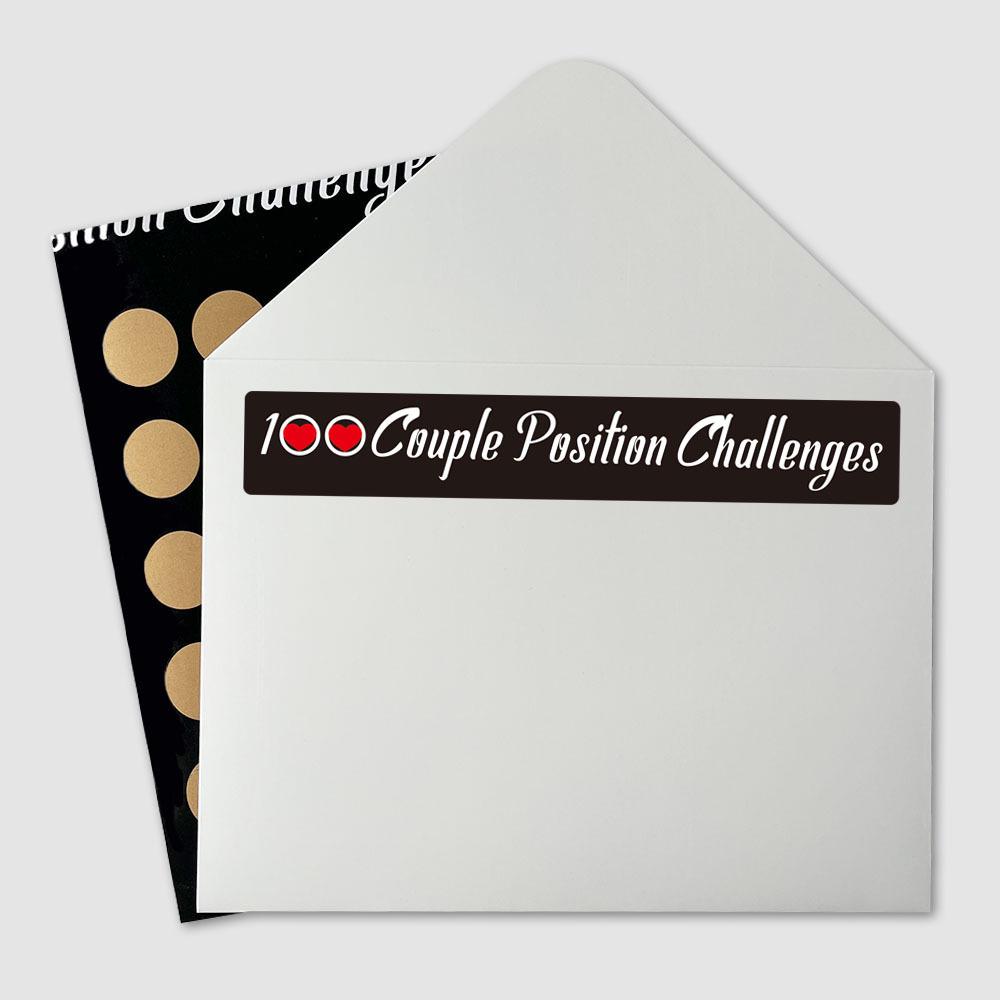 Plakat zdrapka dla kochanków z różnych krajów: Wyzwanie 100 Poz dla Par