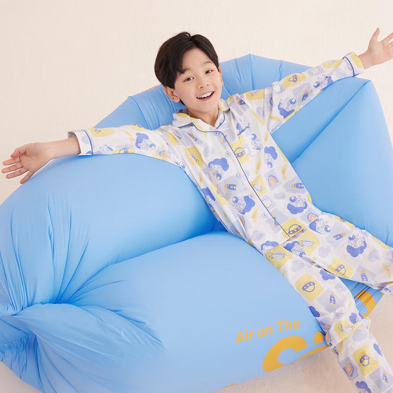 Hongdou Kids' Pure Cotton Long-Sleeve Pajama Set