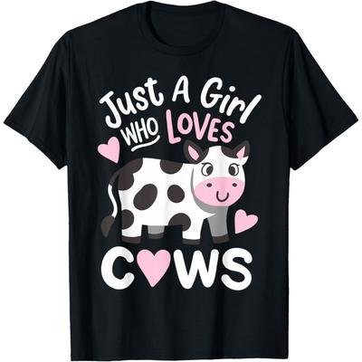 Vache Juste une Fille Qui Aime les Vaches T-Shirt