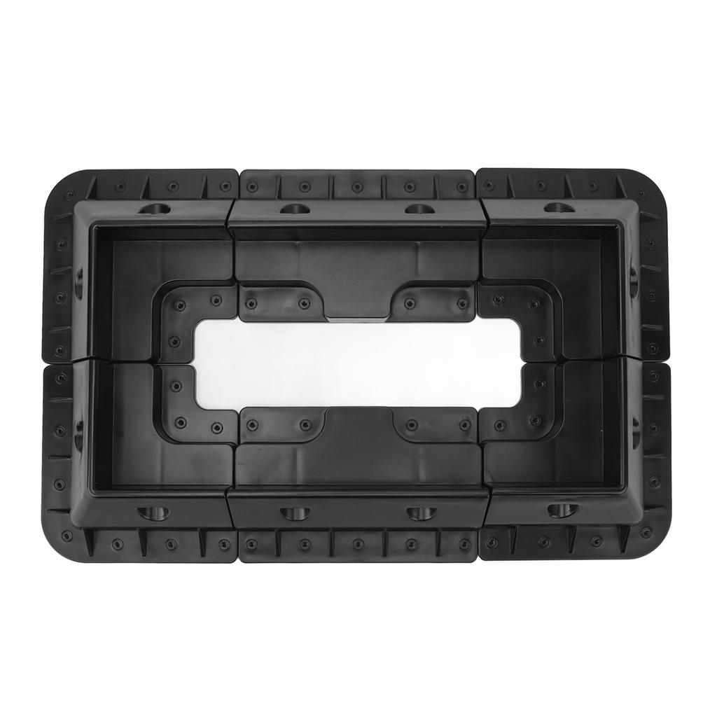 6PCS Solar Panel Roof Corner Bracket UV Resistant Drill Free ABS Plastic Anti Aging for RV Boat Black