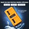 Portable Dual Port Charger Eu/Us Fast Charge Adapter For Dewalt 18-20V Lithium Battery Dcb202 Dcb204 Dcb205 Dcb206 Dcb207 Dcb203