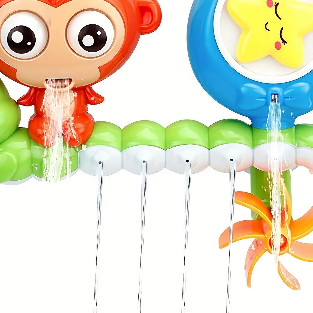 Cute and Fun Monkeys, Creative Water Spray Shower Toys Hot Items for Babies and Children Playing In Water, Bathroom Showerheads