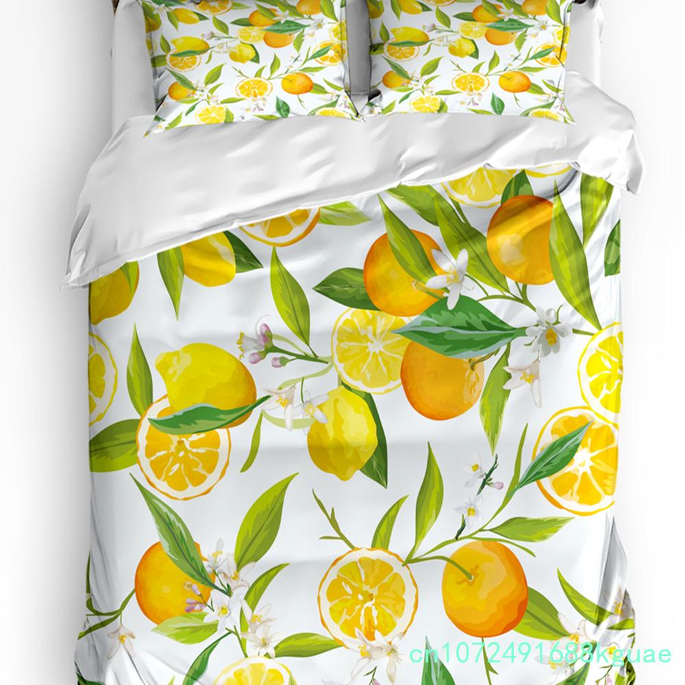 Avocado Grün Samen Frucht Bedruckte Komfort Bettbezug Kissenbezug Heimtextilien Bettdecke Junge Kind Teenager Mädchen 3tlg Bettwäsche Set