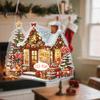 Easy to Hang Xmas Tree Ornaments Christmas Hanging Pendant with Chain, Lightweight Winter Wall Decor, Double-sided Indoor Festive Decorations Acrylic