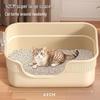 Kitten Litter Box: Low Entry, Semi-Enclosed, Small Size, Starter Kit for Cat Care