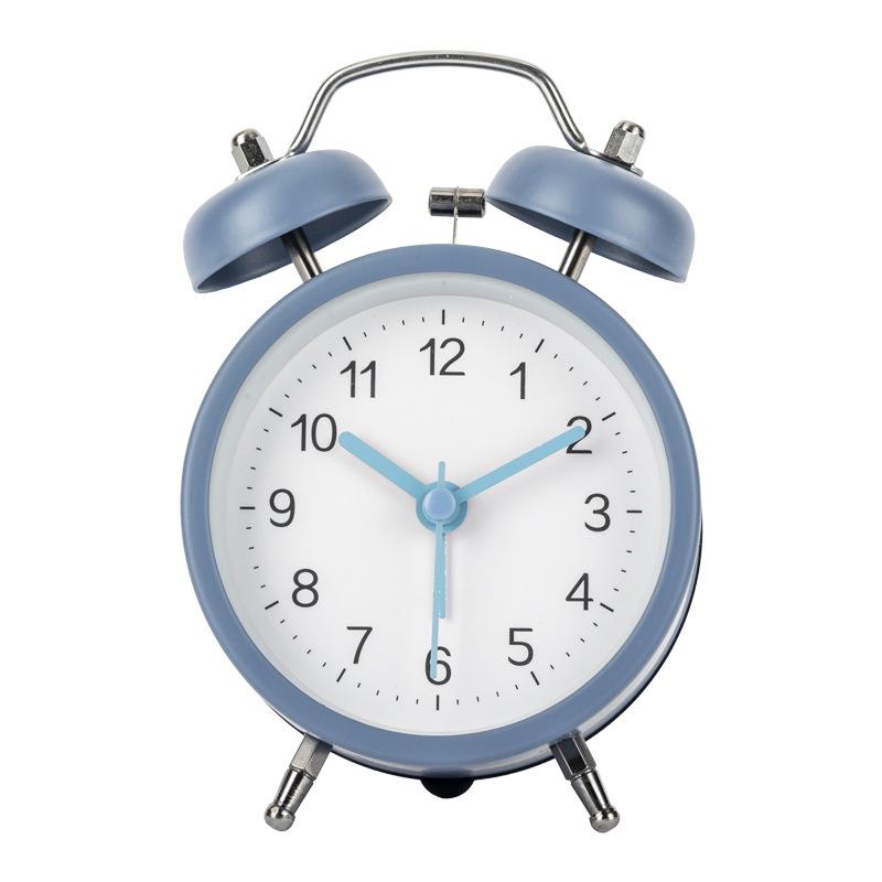 Simple Bell Clock Alarm Clock for Students' Special Nordic Creative Alarm Clock Silent Luminous Bedroom Bedside Desktop Clock