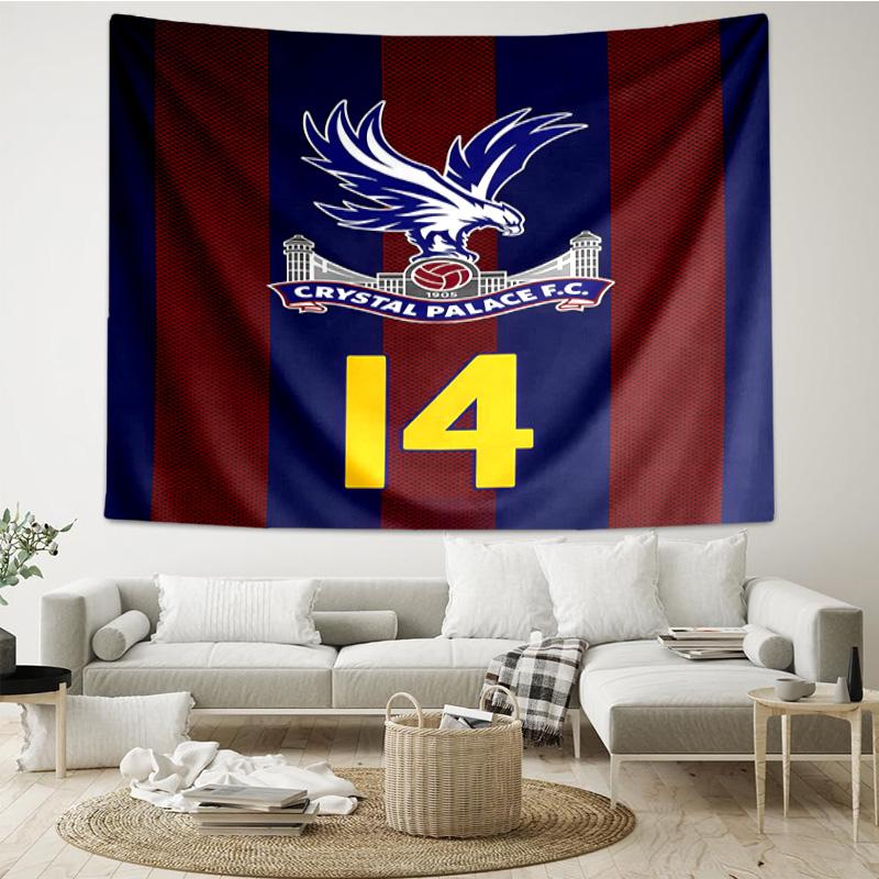 1PC Crystal Fc Crest Printed Tapestry Room Decoration Wall Hanging for Living Room Bedroom, dormitory, Birthday and Christmas gifts