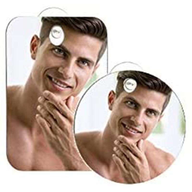 Acrylic Anti-fog Mirror Anti-drop Travel Bathroom Shaving Mirror Anti-fog Makeup Mirror Fogless