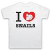 I Love Snails Animal Rights Lover Save The Animals Mens And Womens T-Shirt