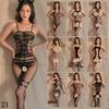 Sex underwear open passion transparent temptation women's stockings one-piece netwear uniform suit