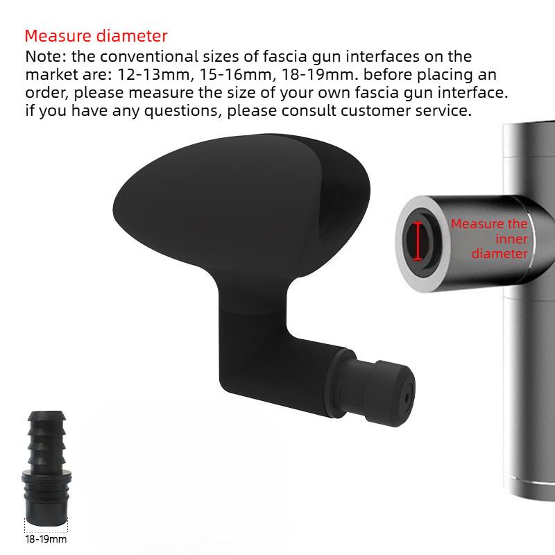 Male Masturbation massage Penis Vibration Exercise device Male Relaxation Silicone Massage Gun Head For Masturbation Tool