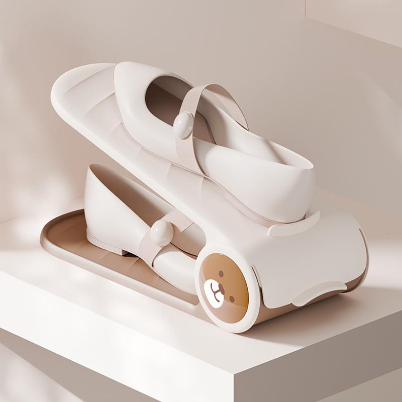 Double-Layer Adjustable Shoe Rack for Home and Dorm