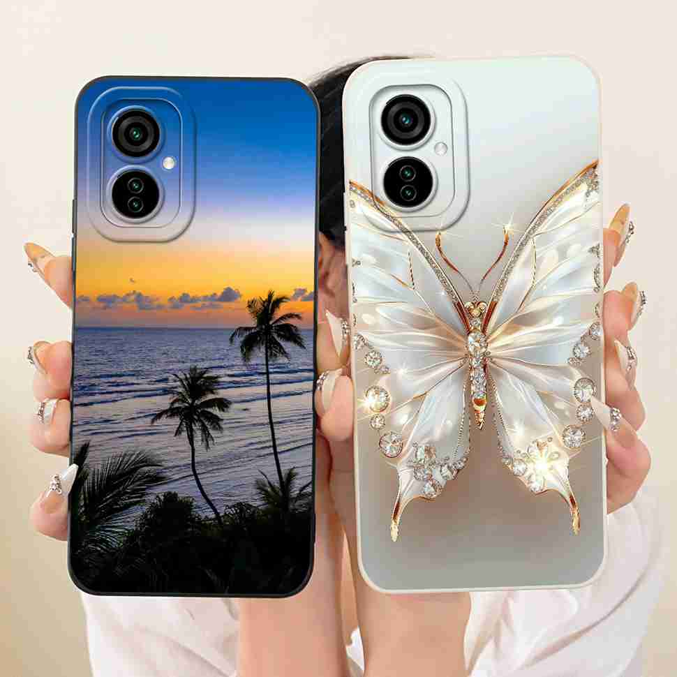For Tecno Camon 19 Neo Casing Luxury Fashion Butterfly Flowers Soft Silicone Back Cover For Camon 19Neo CH6i Phone Case Housing