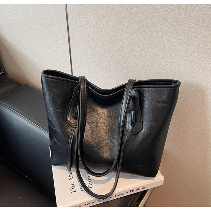 Large-capacity Bag Women's Autumn and Winter New Versatile Retro Shoulder Bag Premium Texture Commuter Tote Bag