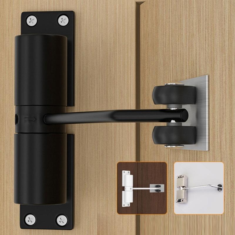 Durable Aluminum Alloy Door Closing Device Adjustable Gate Closing System Door Closure Suitable for Wooden & Fire Doors