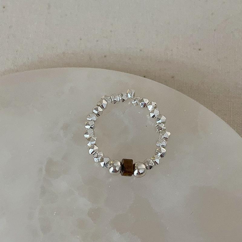 Niche High-End Tiger'S Eye Stone Fritillary Ring For Women'S Autumn And Winter Retro Light Luxury Fashion Temperament Versatile Ring Ring