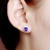 Orecchini Moda Lusso Girasole Caibao Incastonati di Diamanti