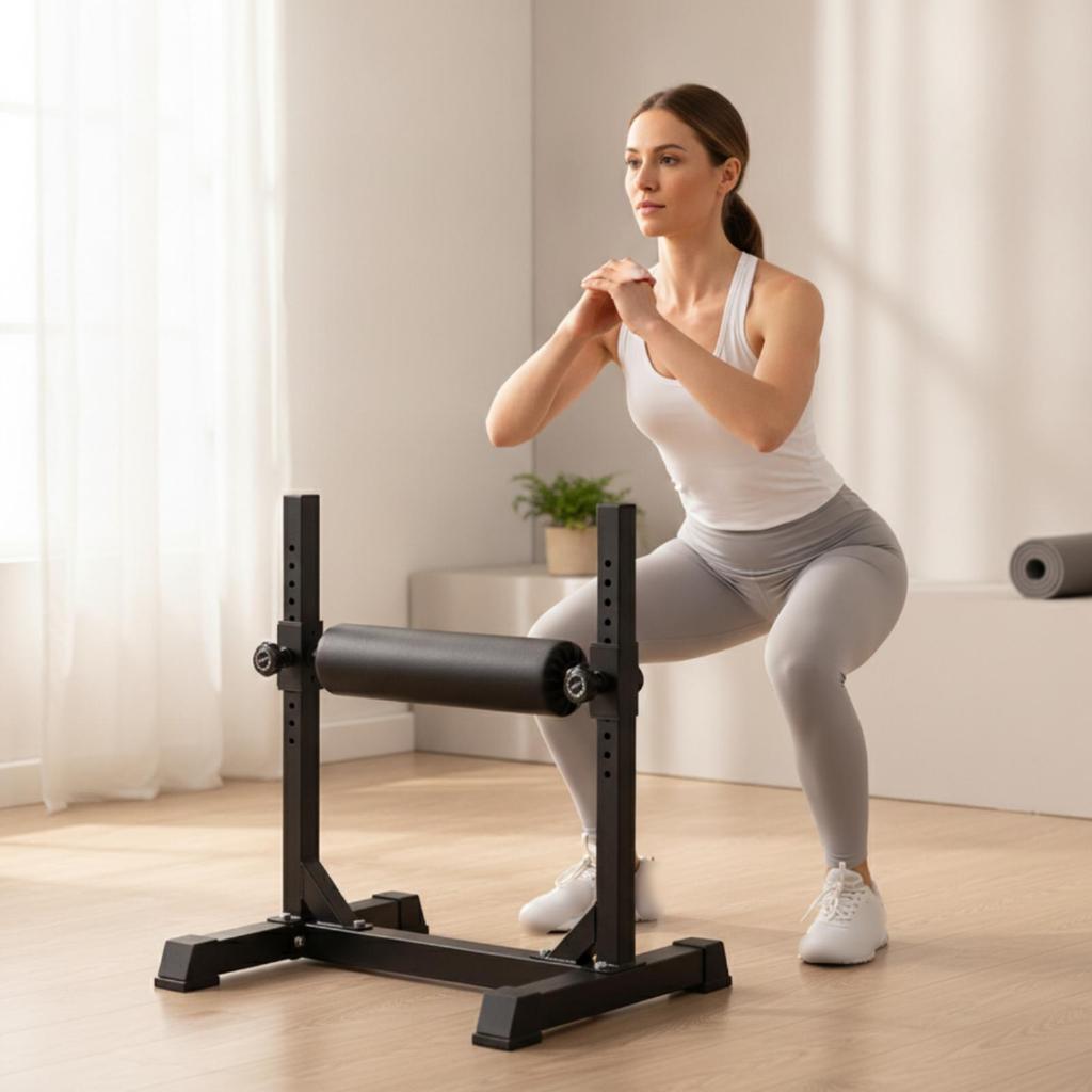 Single-Leg Squat Stand Stable Training Rack Compact for Home Gym, Athletes