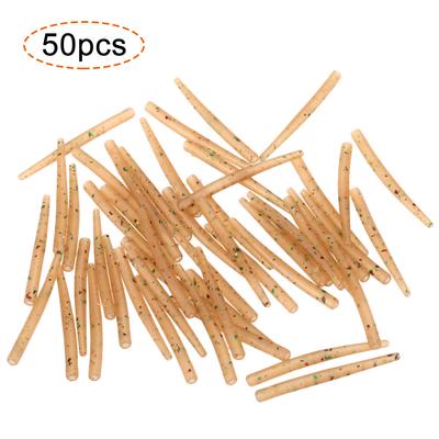 30 Stück 54 mm Anti-Tangle-Gummihülsen zum Anschluss an Angelhaken, Karpfen-Grobangelzubehör