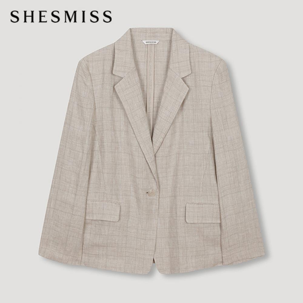 

She S miSS Льняной клетчатый пиджак Swwjkn21070 Be beige/55