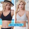 חזייה אלחוטית ללא תפרים עם ריפוד Push-Up לחזה גדול - נוחה, נושמת, קלת משקל עם 4 סוגרים