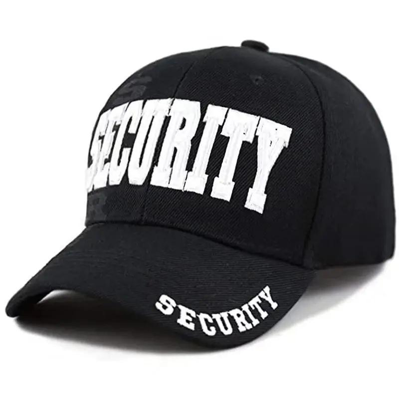 

SECURITY Cap Unisex Baseball Caps Cotton snapback Hat Unisex Summer Outdoor Sun Hats Unisex Women Hip hop Trucker Caps Gorras