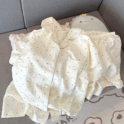 2025 Damen Sommer Wolkenbaumwolle Kurzarm Pyjama Set - Lässig & Süß