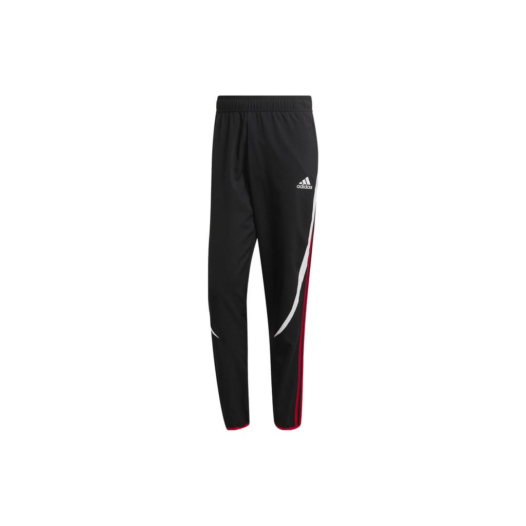 Adidas Knitted Sweatpants Men's Black Moderate Cuffed Pants H64068