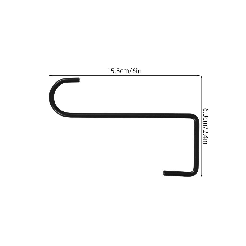 6Pcs Hanging Flower Hook Set Metal Flowerpot Hooks for Plants Wall Mounted Rust Resistant for Home Garden Patio Balcony