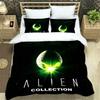 Set Biancheria da Letto Alieno Stampa 3D, Copripiumino Piumone Set Letto Coperta Trapuntata Federa, Taglia King Queen Twin Bambini Ragazze Adulti