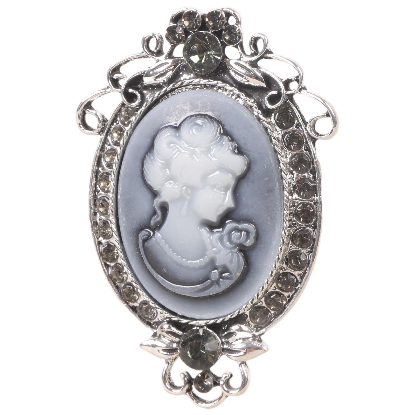 

Элегантная винтажная брошь-камея, набор булавок с отделкой под состаренное золото, сверкающая камея из сплава, лацканная булавка для женщин, ювелирное изделие 7