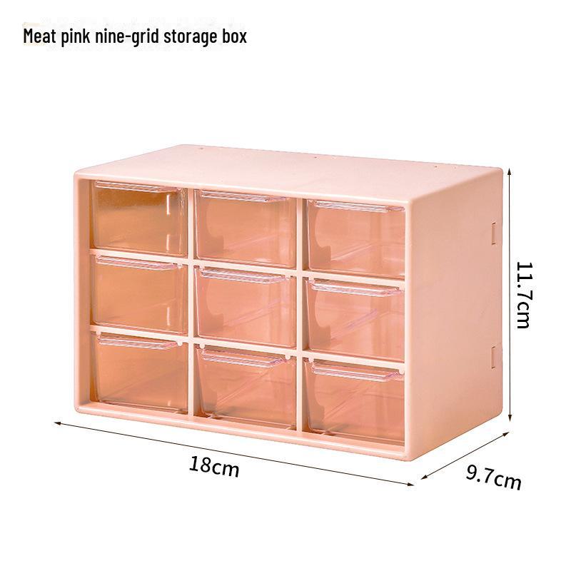 Modular Plastic Desk Organizer and Cosmetic Storage Box