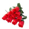 Boutons de Rose Fleurs en Tissu de Soie Fleurs Artificielles Mariage Décoration de Maison Fleurs Hôtel Roses Roses Simples Simulation de Rose Accessoires de Prise de Vue Fleurs Artificielles