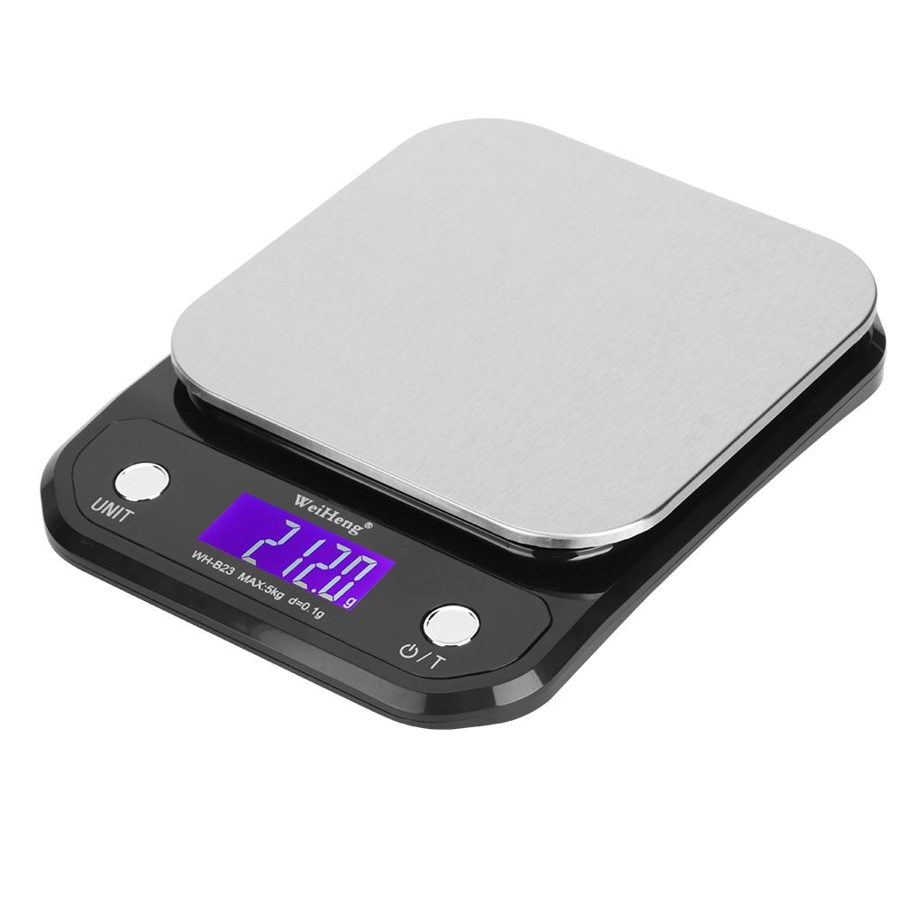 5kg 0.1g Electronic Digital Kitchen Scale Food Weight Scale for Cooking Baking(WH B23 )